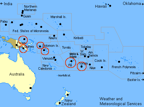 Pacific Met Offices and Weather Services
